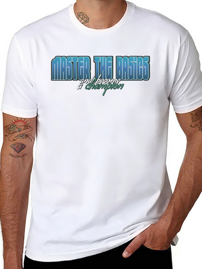Master the Basics Black Graphic T-Shirt