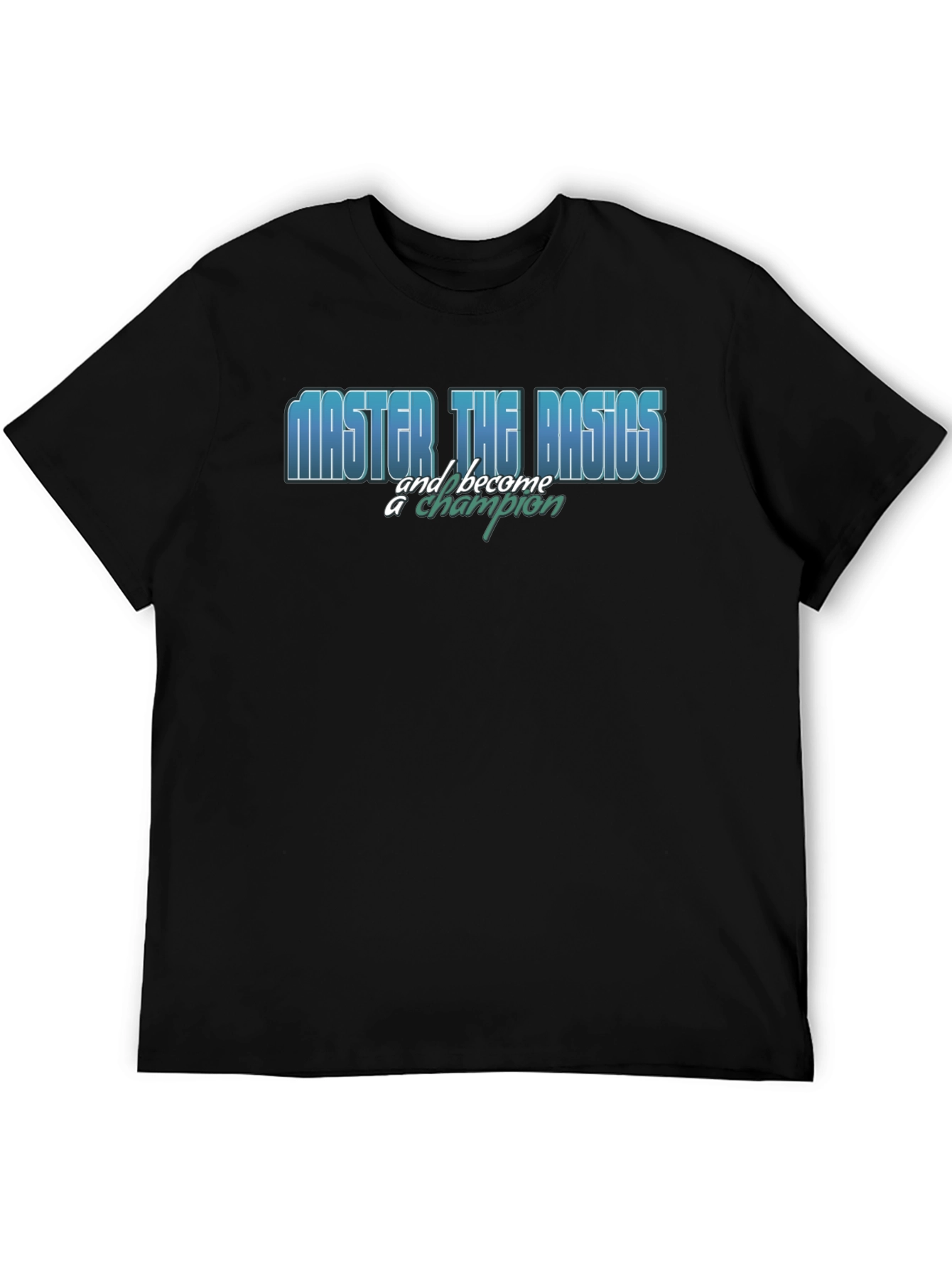 Master the Basics Black Graphic T-Shirt