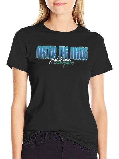 Master the Basics Black Graphic T-Shirt