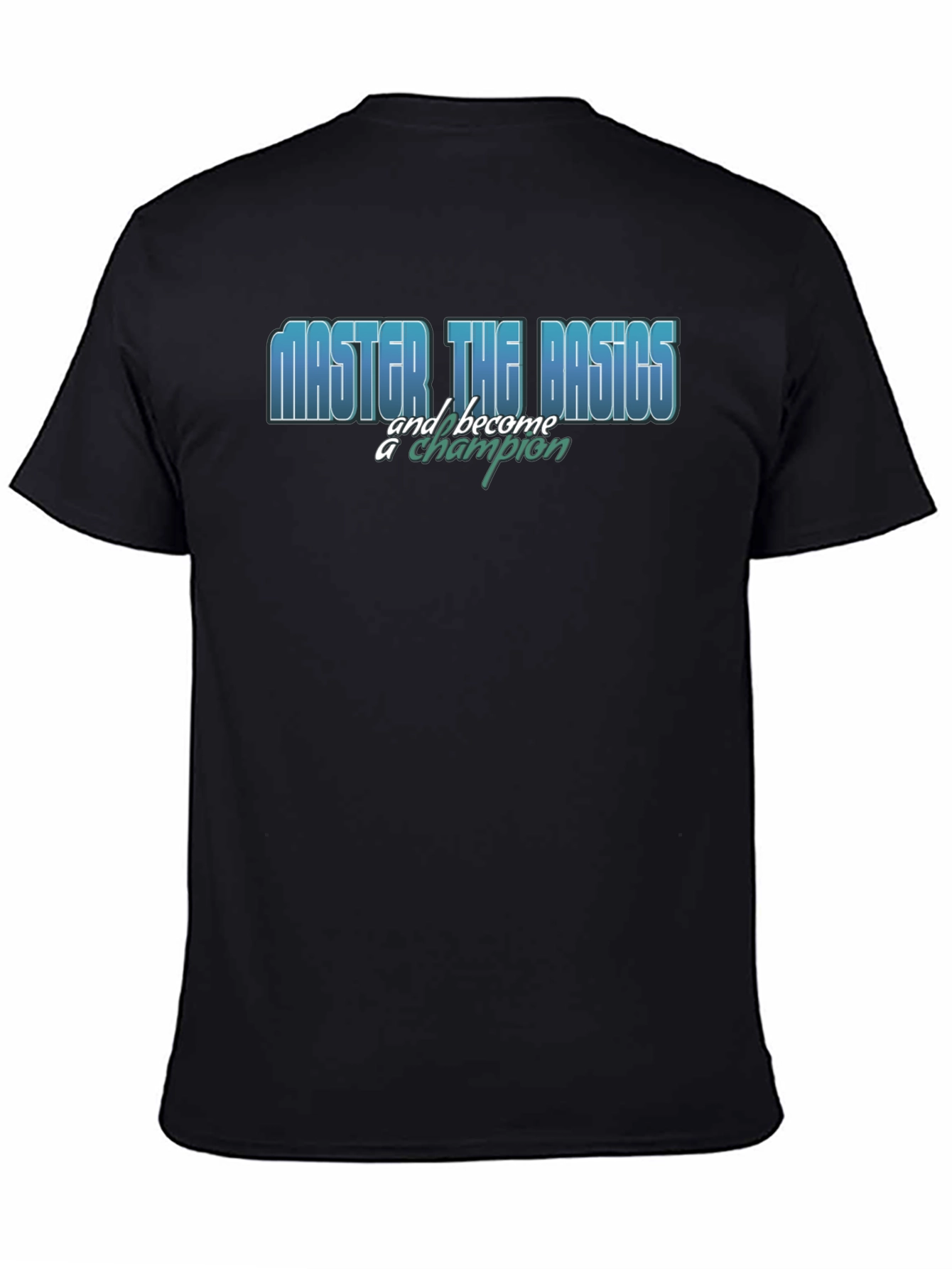 Master the Basics Black Graphic T-Shirt