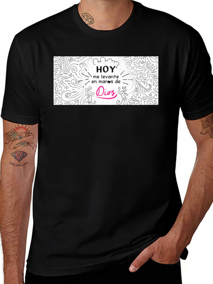 Hoy En Manos De Dios Black T-Shirt