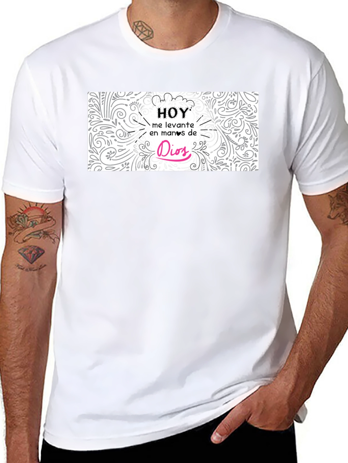 Hoy En Manos De Dios Black T-Shirt
