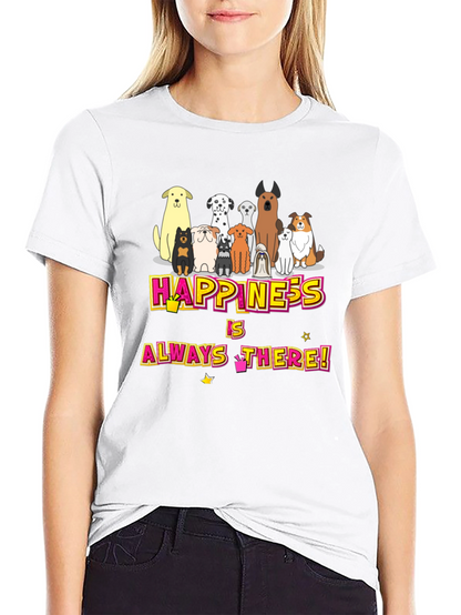 Happiness Dog Breed Graphic T-Shirt