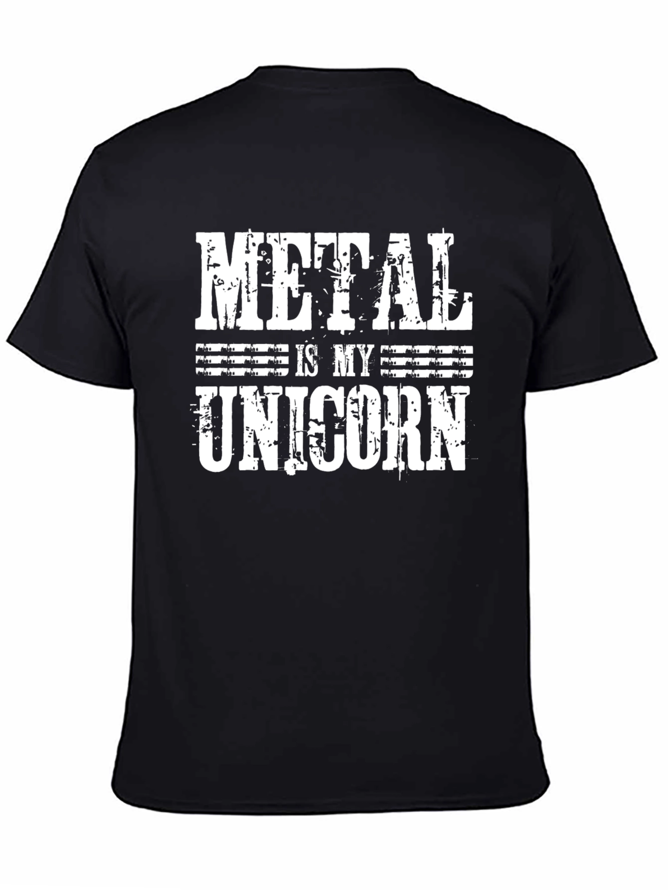 Metal Is My Unicorn Black T-Shirt