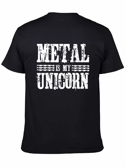 Metal Is My Unicorn Black T-Shirt