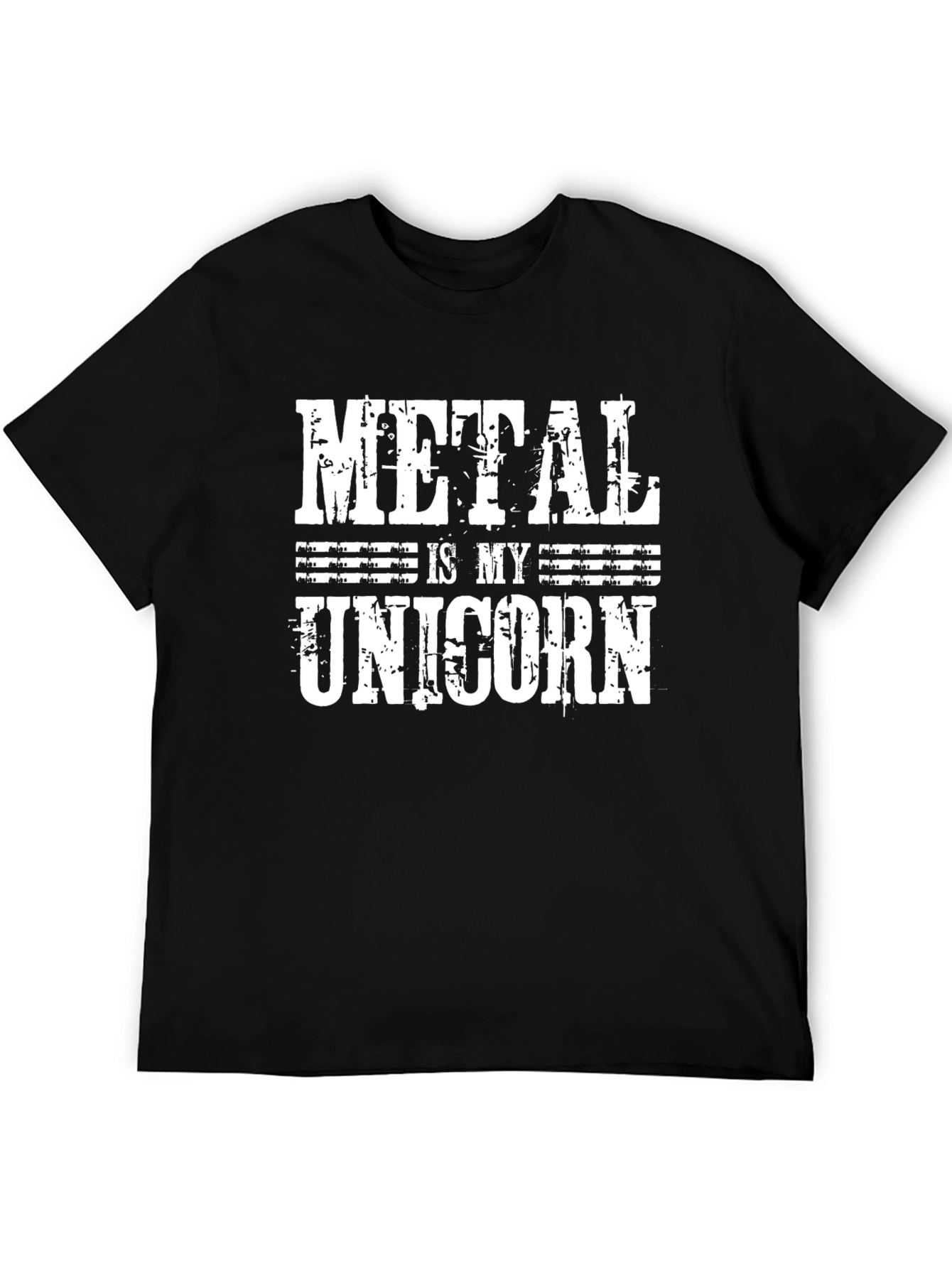 Metal Is My Unicorn Black T-Shirt