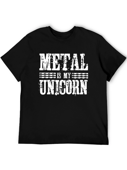 Metal Is My Unicorn Black T-Shirt