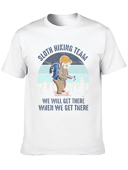 Sloth Hiking Team T-Shirt Funny Hiking Apparel
