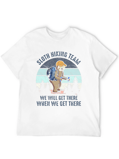 Sloth Hiking Team T-Shirt Funny Hiking Apparel