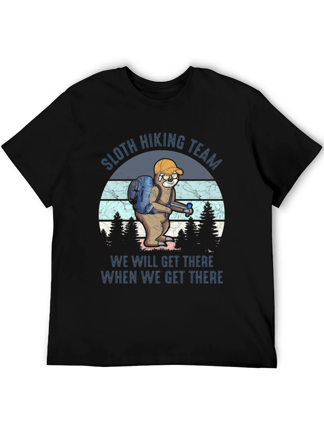 Sloth Hiking Team T-Shirt Funny Hiking Apparel