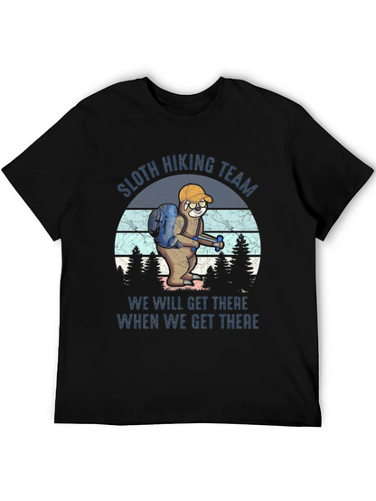 Sloth Hiking Team T-Shirt Funny Hiking Apparel