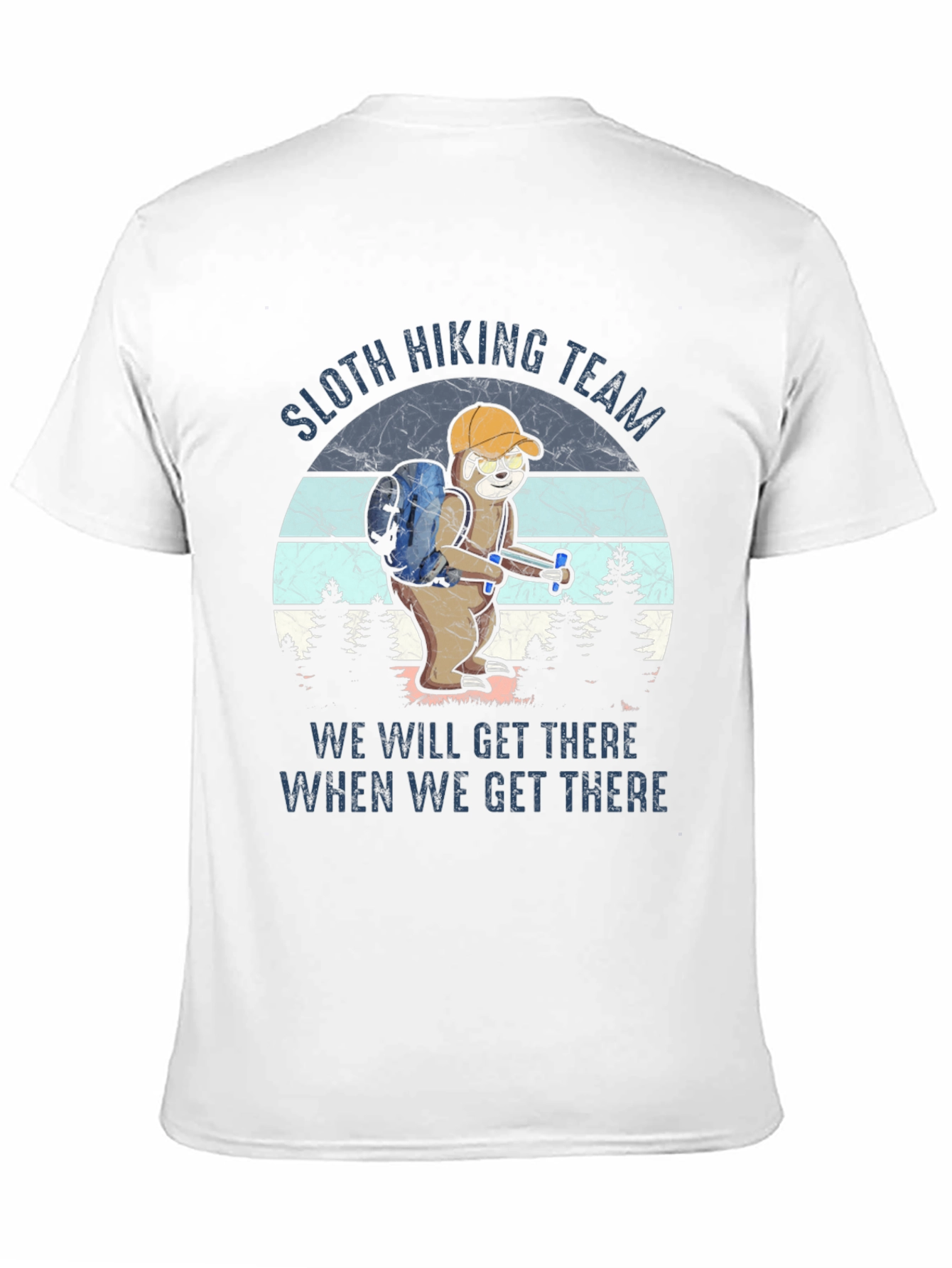 Sloth Hiking Team T-Shirt Funny Hiking Apparel