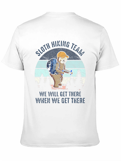Sloth Hiking Team T-Shirt Funny Hiking Apparel