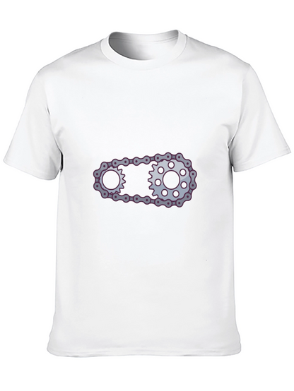 Cool Chain Graphic Black Tee