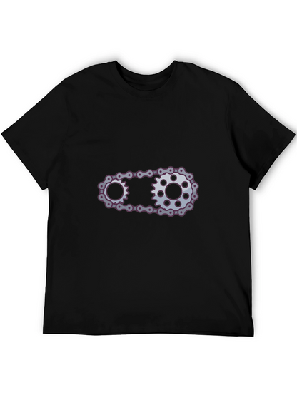 Cool Chain Graphic Black Tee