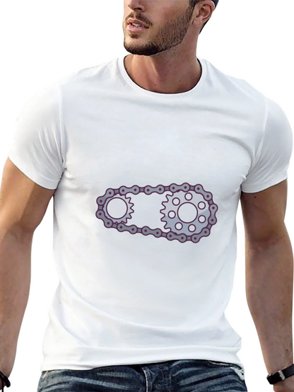 Cool Chain Graphic Black Tee