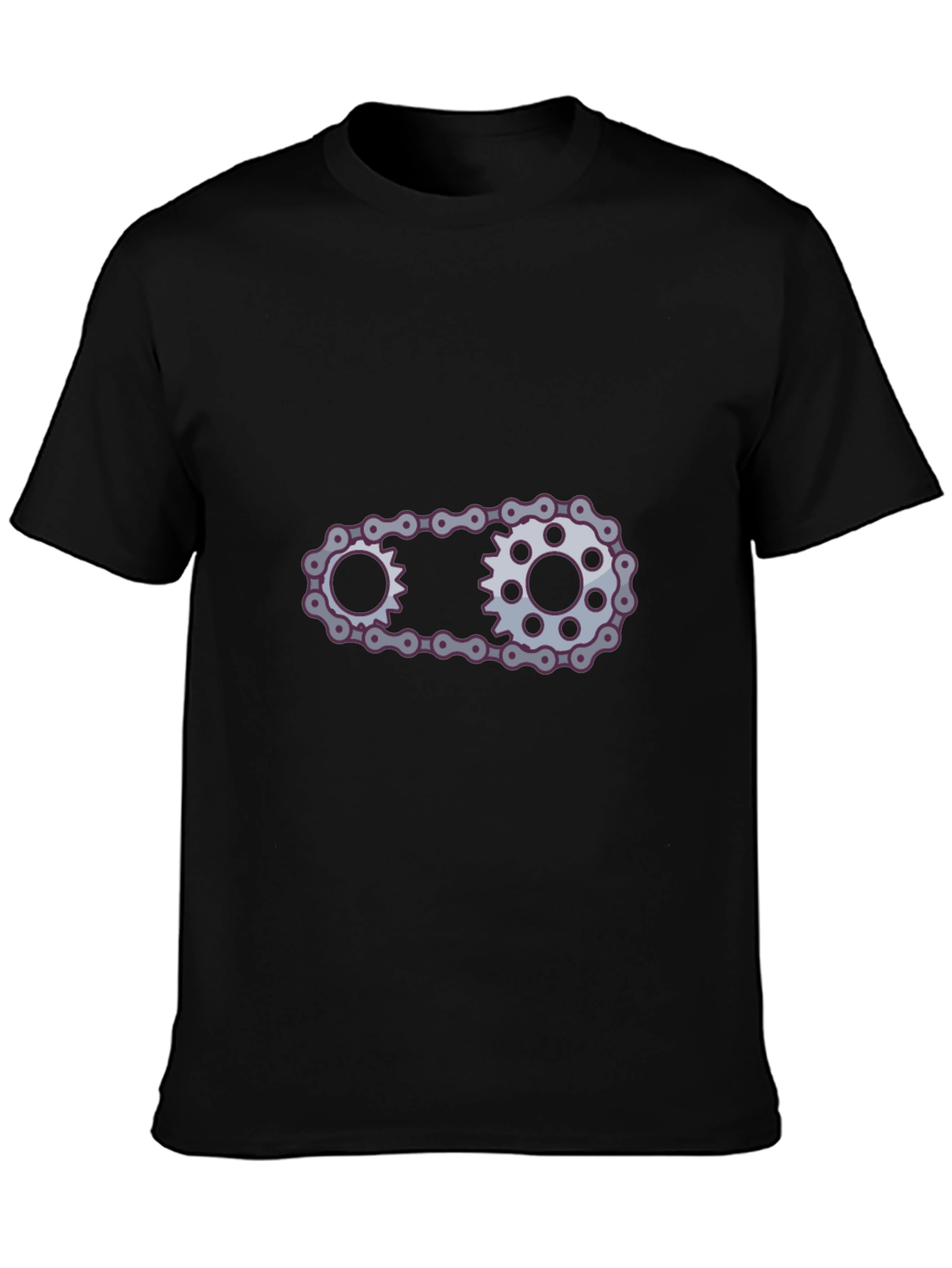 Cool Chain Graphic Black Tee