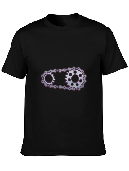 Cool Chain Graphic Black Tee