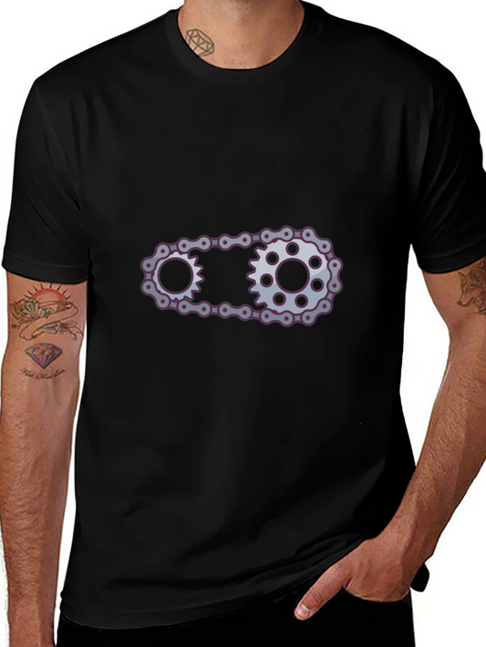 Cool Chain Graphic Black Tee