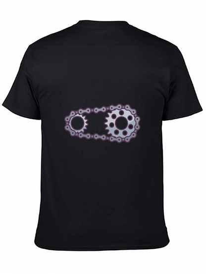 Cool Chain Graphic Black Tee