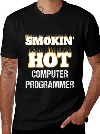 Smokin Hot Computer Programmer Graphic Tee