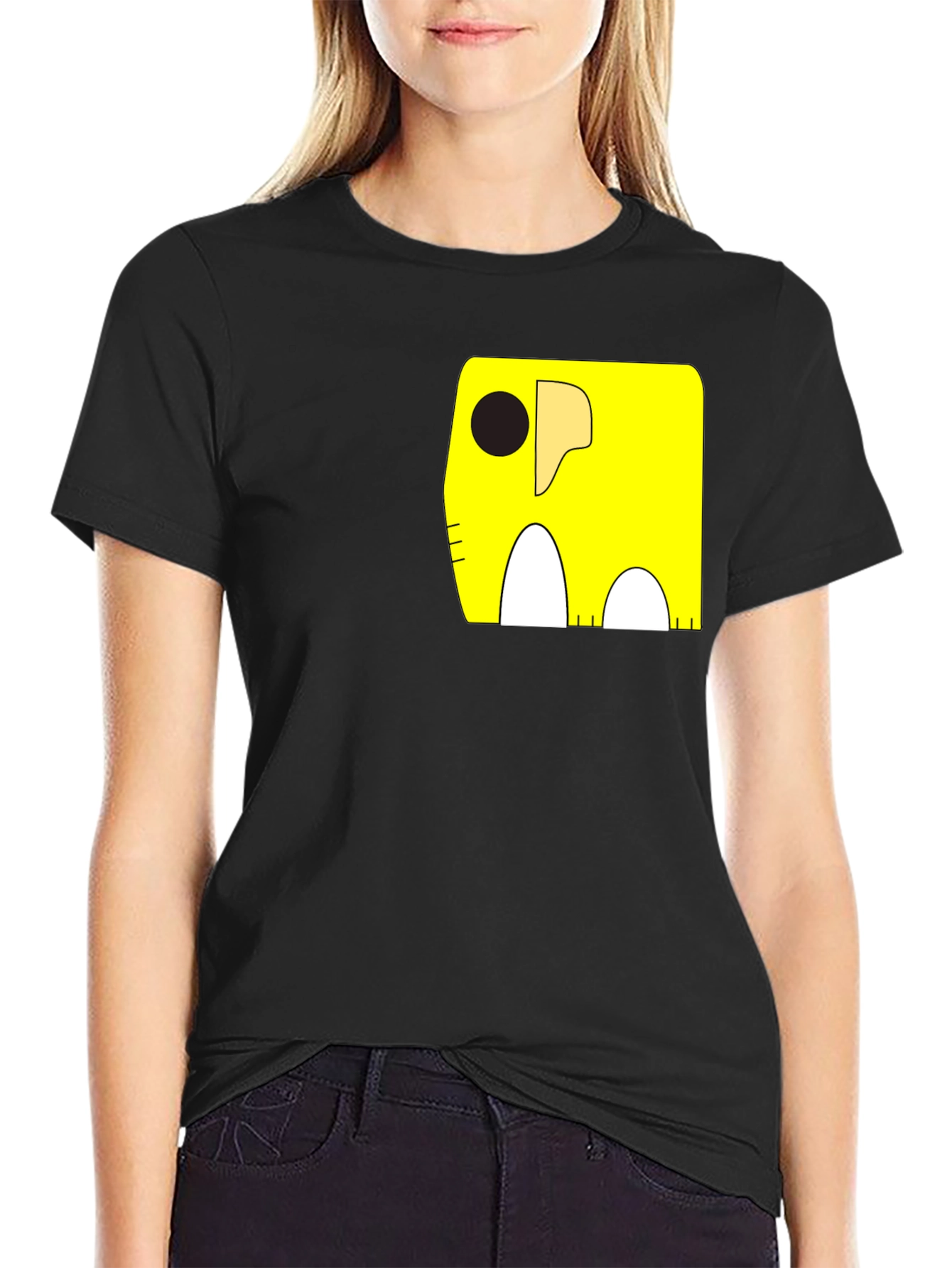 Cartoon Elephant Pocket T-Shirt