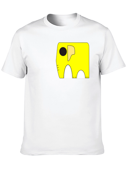 Cartoon Elephant Pocket T-Shirt
