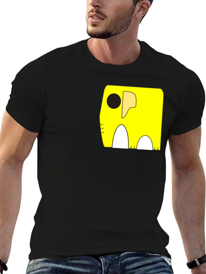 Cartoon Elephant Pocket T-Shirt