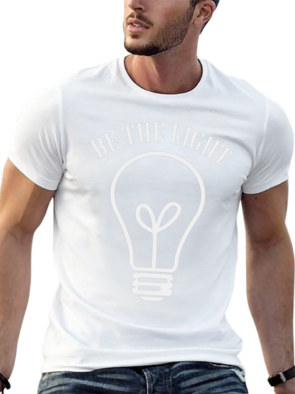 Be The Light Black Graphic T-Shirt