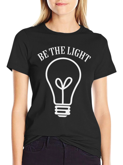 Be The Light Black Graphic T-Shirt