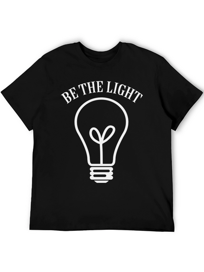 Be The Light Black Graphic T-Shirt