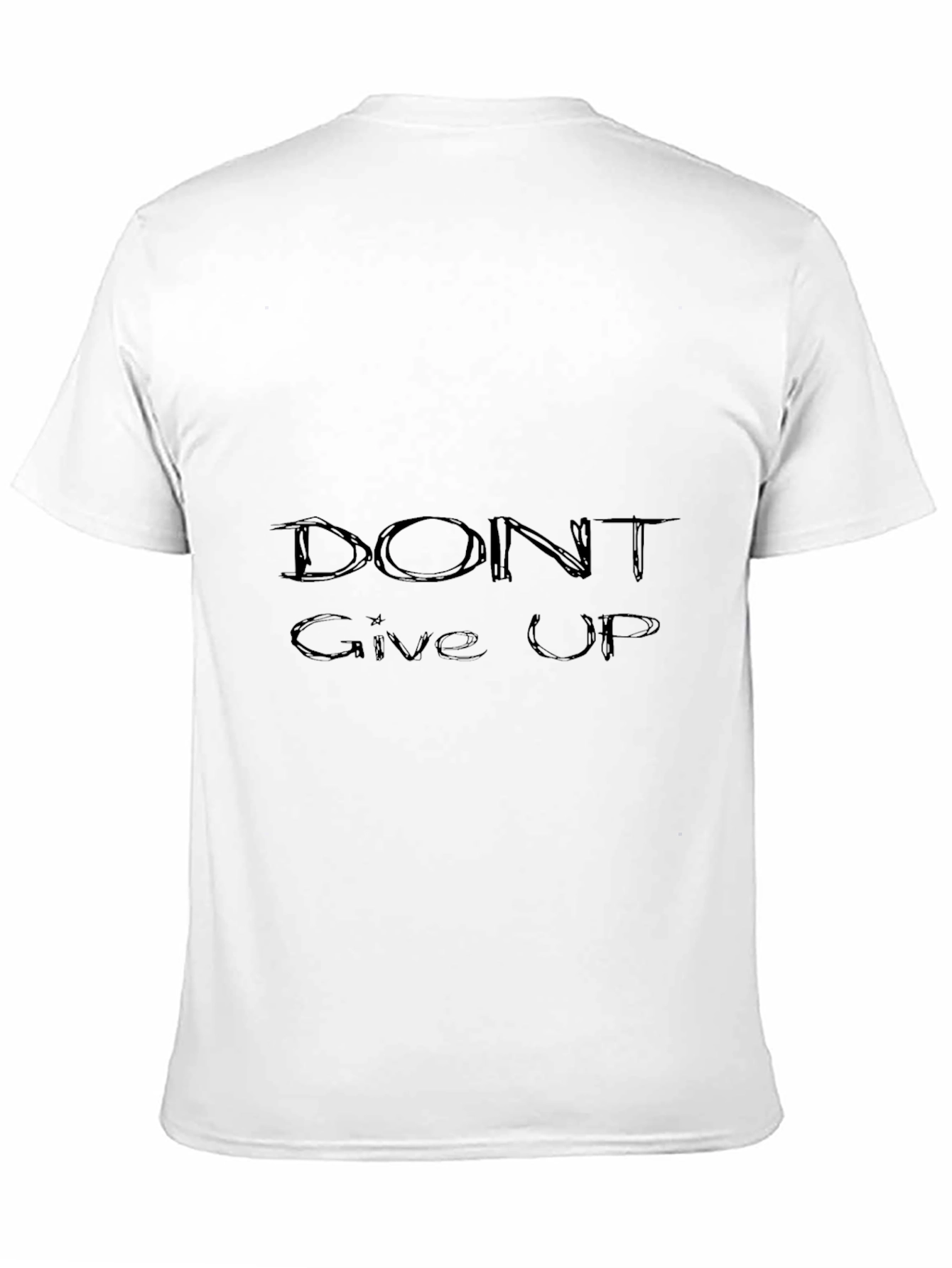 Motivational Black T-shirt - Dont Give Up