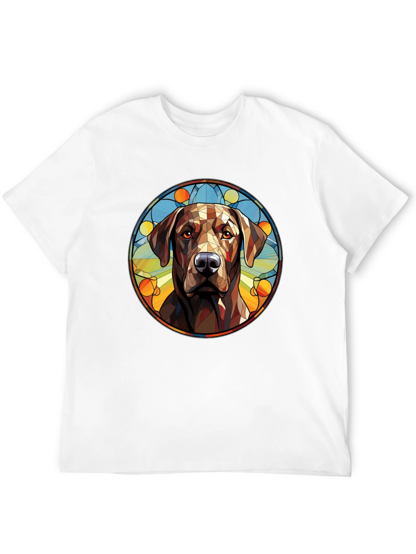 Dog Portrait Graphic Tee - Modern Artistic Design