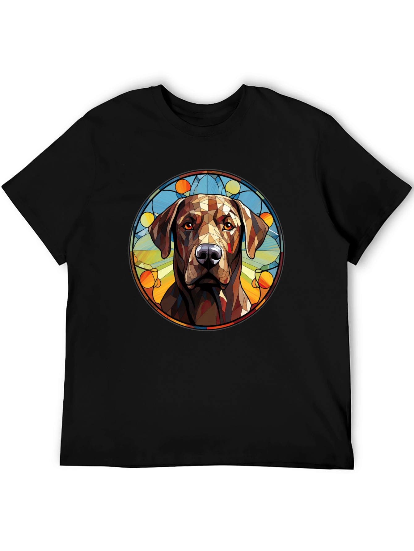 Dog Portrait Graphic Tee - Modern Artistic Design