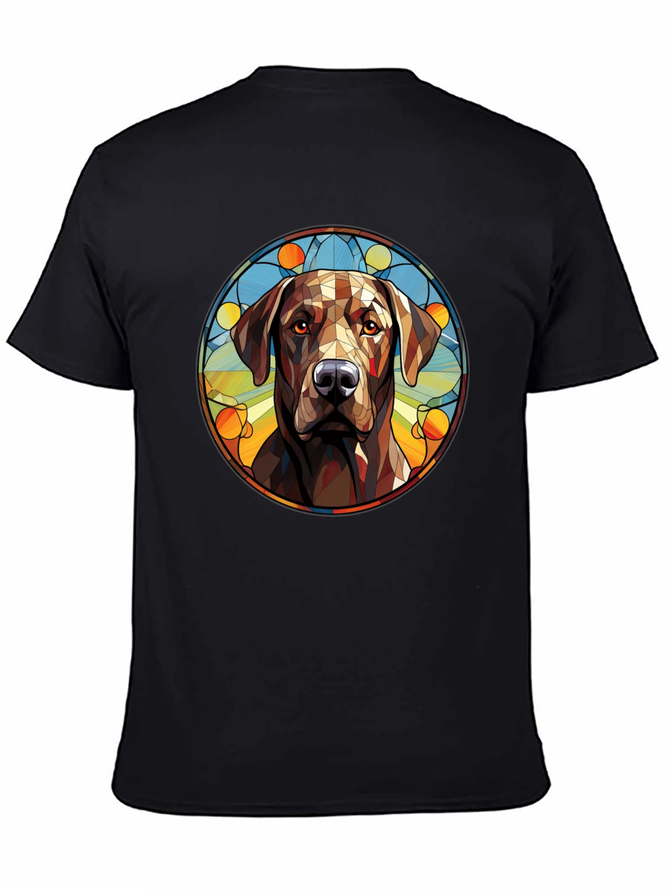 Dog Portrait Graphic Tee - Modern Artistic Design