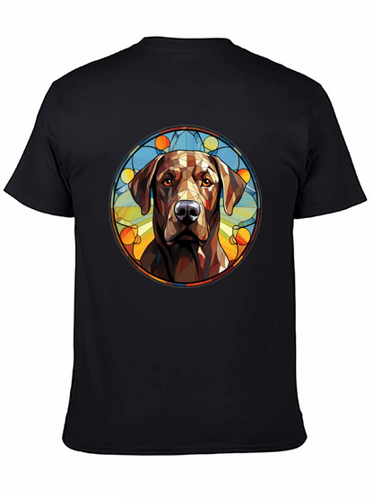 Dog Portrait Graphic Tee - Modern Artistic Design
