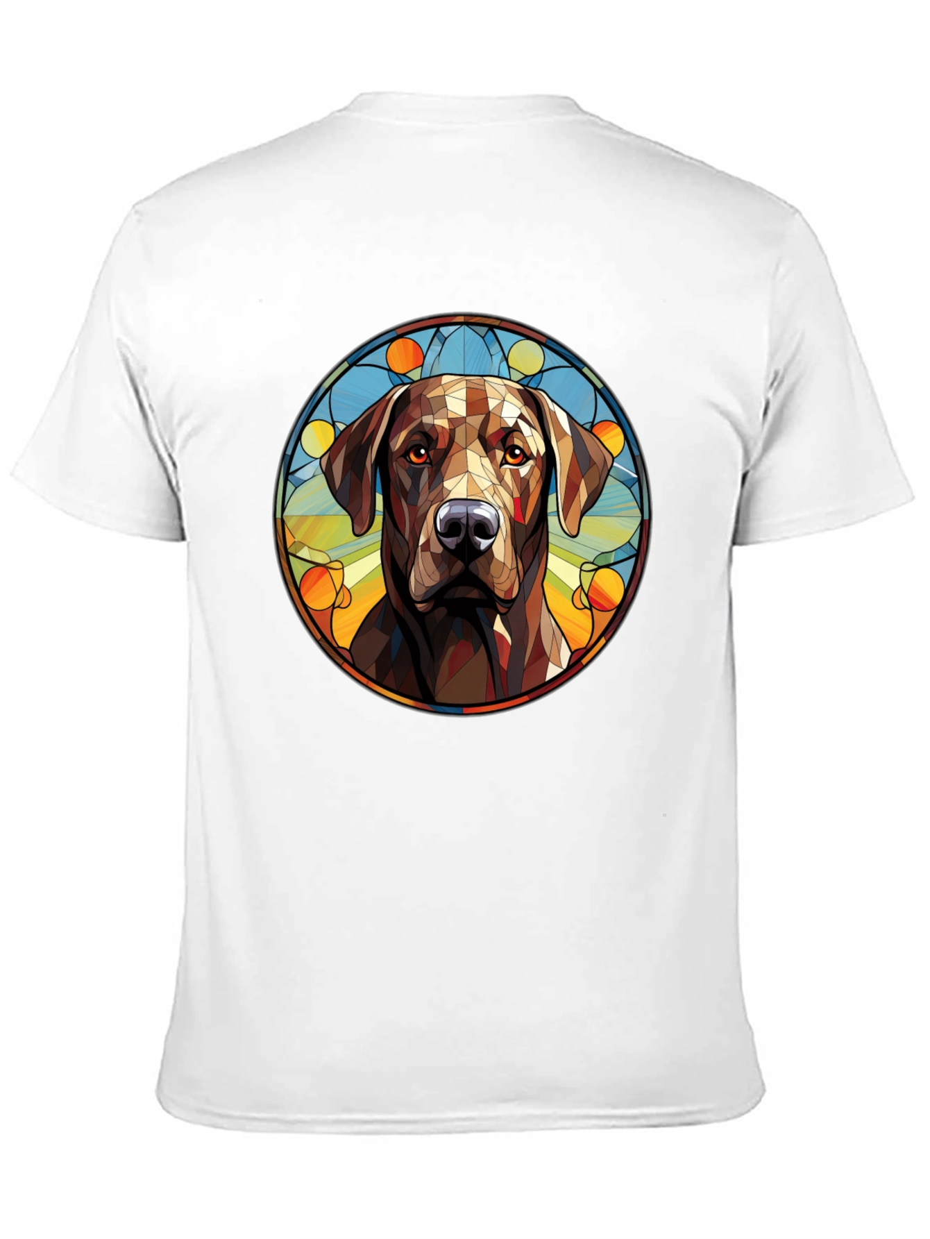 Dog Portrait Graphic Tee - Modern Artistic Design