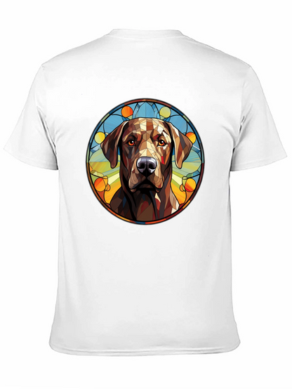 Dog Portrait Graphic Tee - Modern Artistic Design