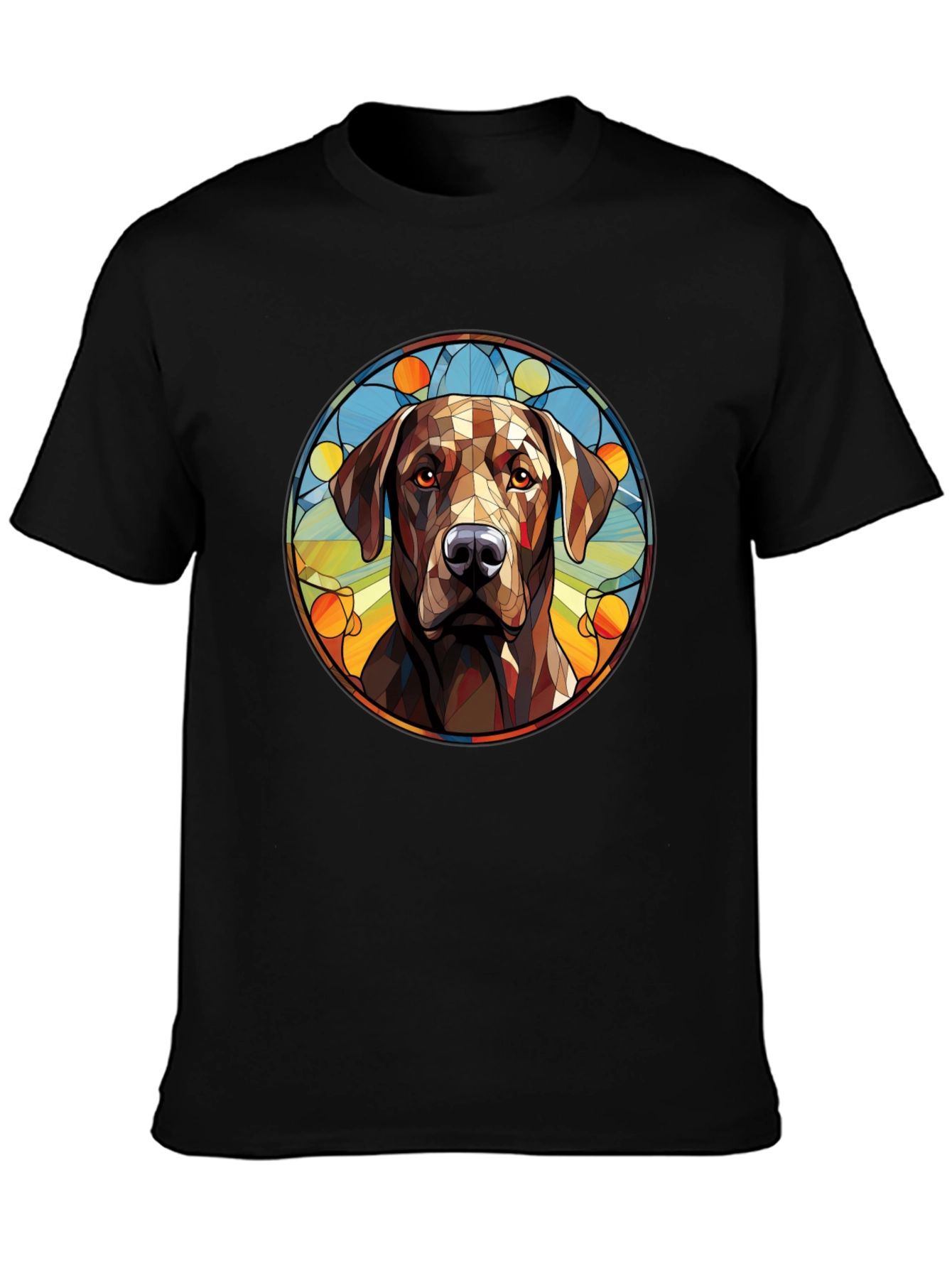 Dog Portrait Graphic Tee - Modern Artistic Design