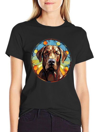 Dog Portrait Graphic Tee - Modern Artistic Design