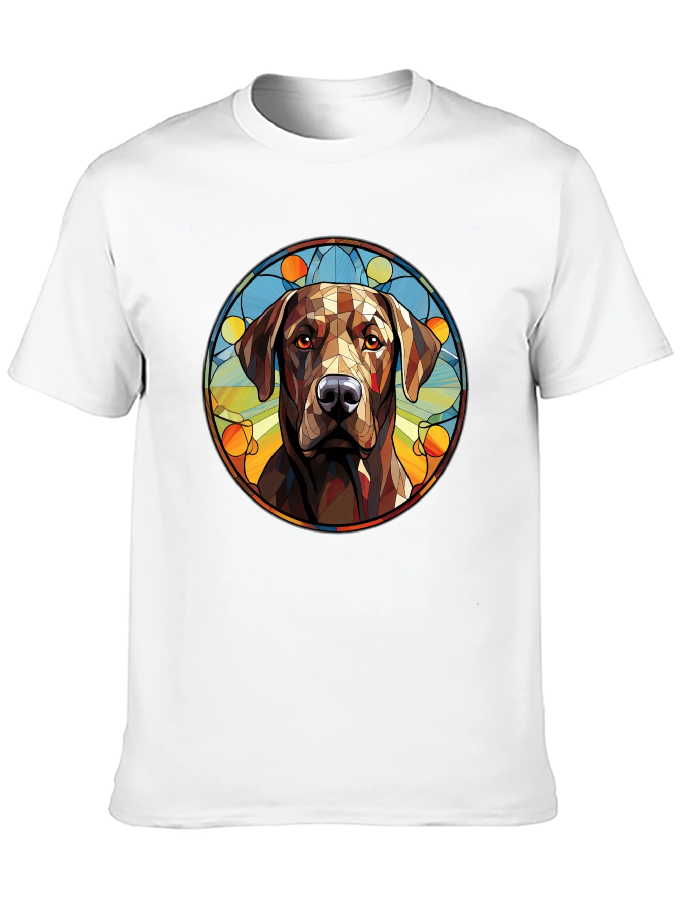 Dog Portrait Graphic Tee - Modern Artistic Design