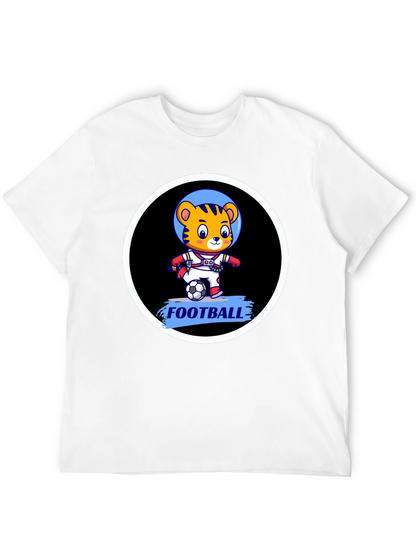 Tiger Astronaut Football T-Shirt