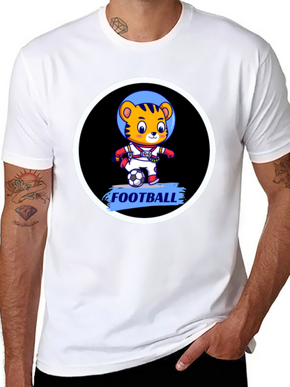 Tiger Astronaut Football T-Shirt