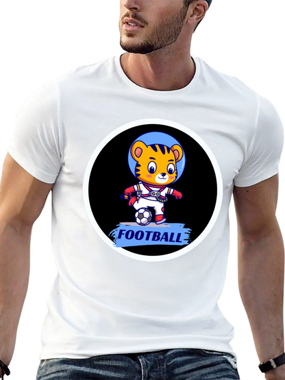 Tiger Astronaut Football T-Shirt