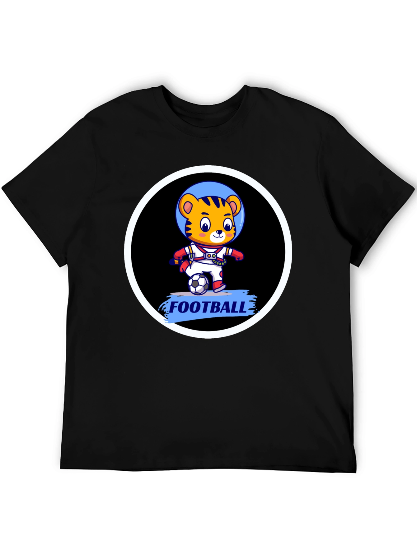 Tiger Astronaut Football T-Shirt