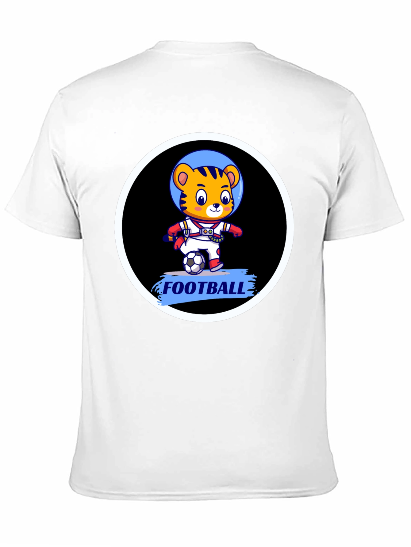 Tiger Astronaut Football T-Shirt