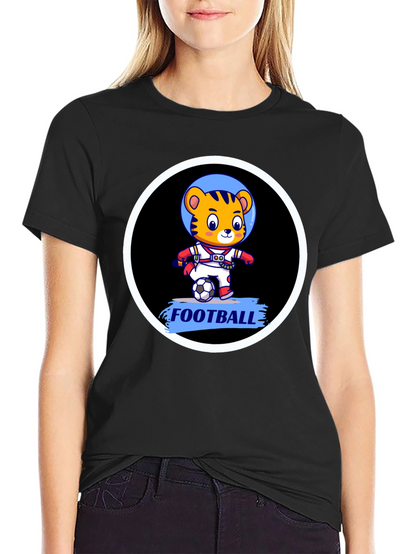 Tiger Astronaut Football T-Shirt