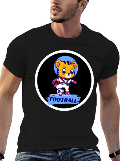 Tiger Astronaut Football T-Shirt