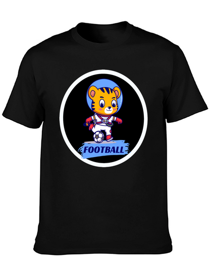 Tiger Astronaut Football T-Shirt
