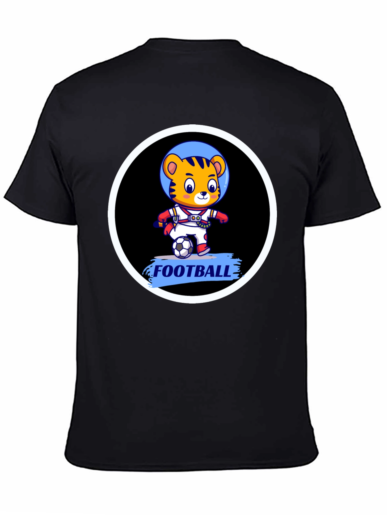 Tiger Astronaut Football T-Shirt